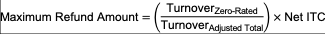 Maximum Refund Amount